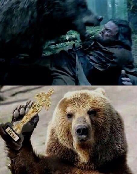 DiCaprio Bear Oscar