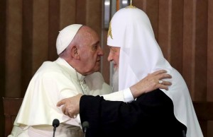 Папа Франциск і патріарх Кирил після підписання спільної декларації в Гавані. Фото Reuters