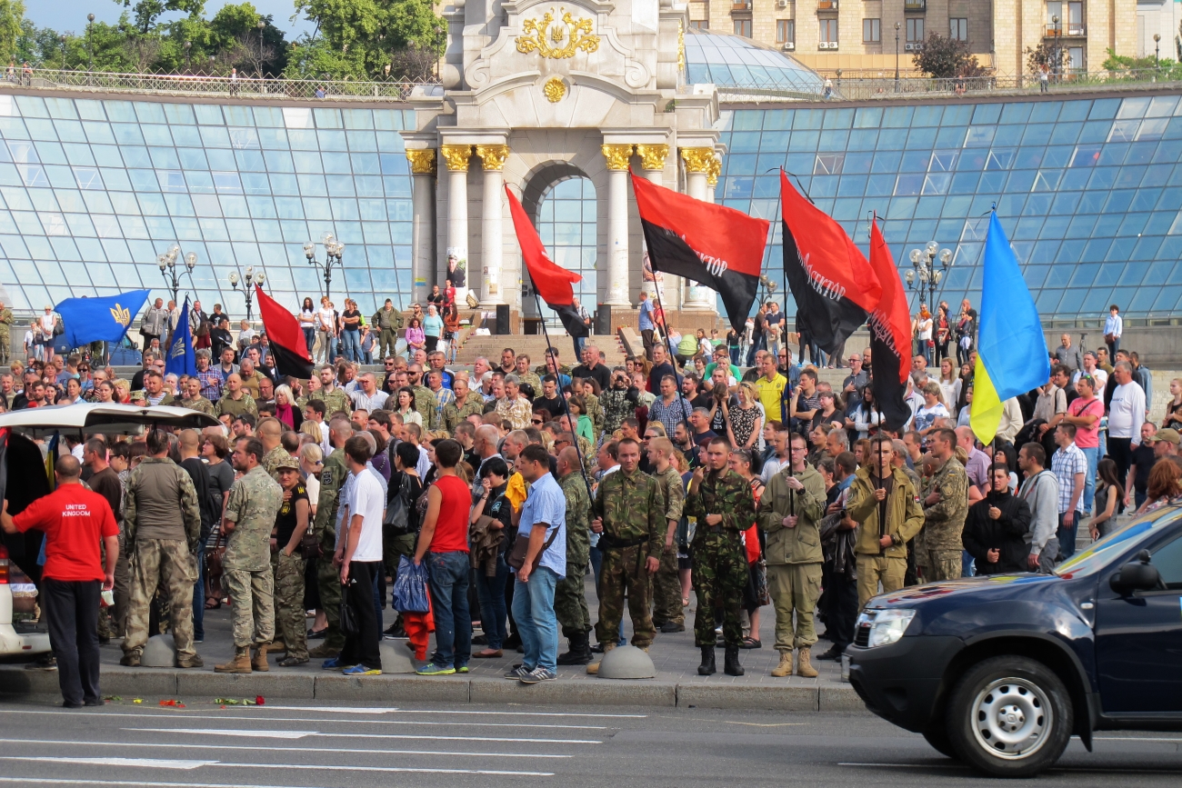ДУК Правий сектор - прощання 14 червня 2016 на Майдані із загиблими (2)