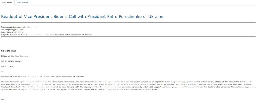 Poroshenko Biden letter
