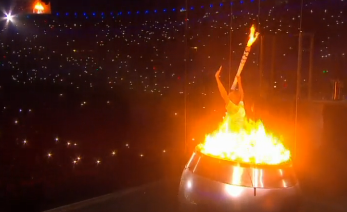 Olympic Rio opening ceremony Flame 1
