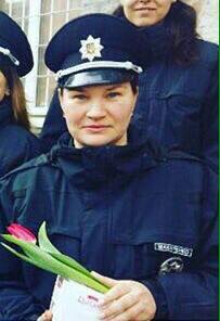 Ольга Макаренко в патрульній поліції