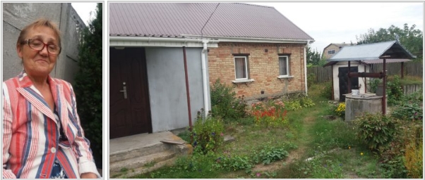 Колишня бухгалтерка фірм родини Луценків Світлана Риженко та її будинок у селі Зазим'я