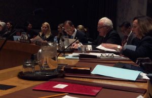 Віталій Чуркін на засіданні Радбезу ООН. Фото з ФБ Ірини Геращенко