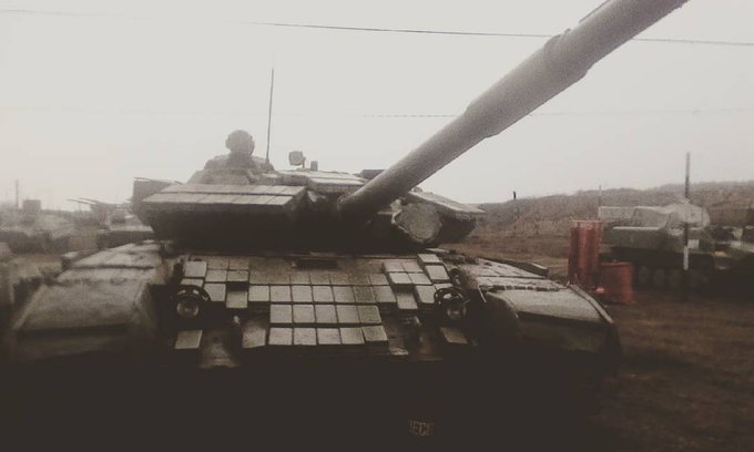 Бугаївка - російські танки бойовиків ЛНР