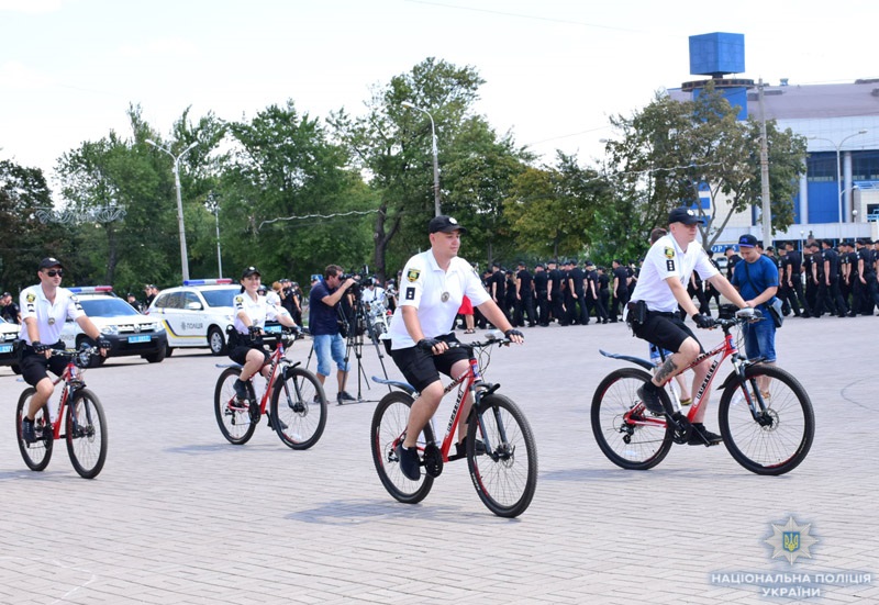 туристична поліція Маріуполя - велосипеди