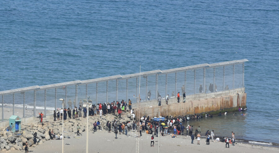 Migrant influx to Ceuta