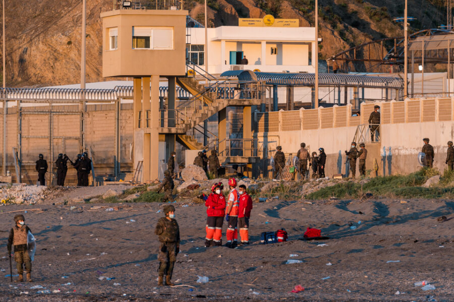 Migrant influx to Ceuta