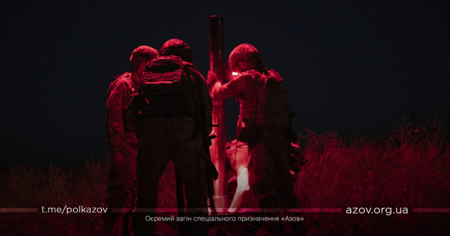 нічні заняття бійців Азову (1)