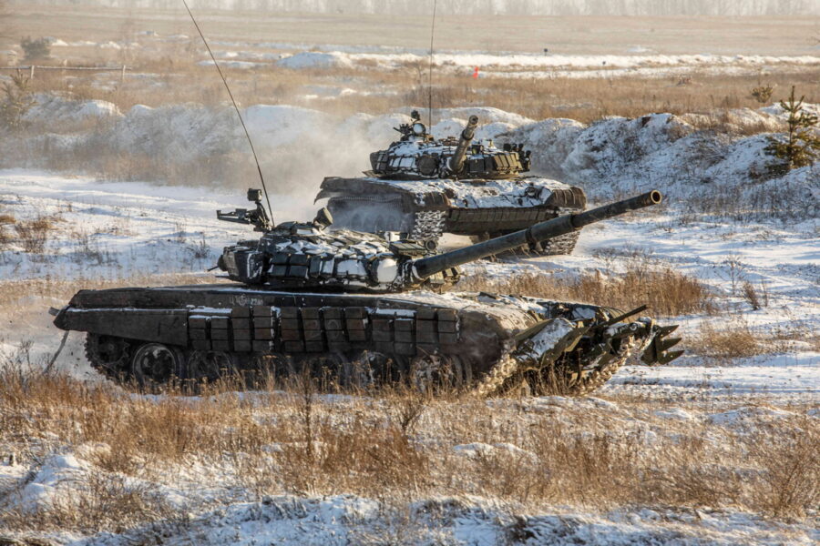 навчання 20-ї армії ЗС Росії - Т-72