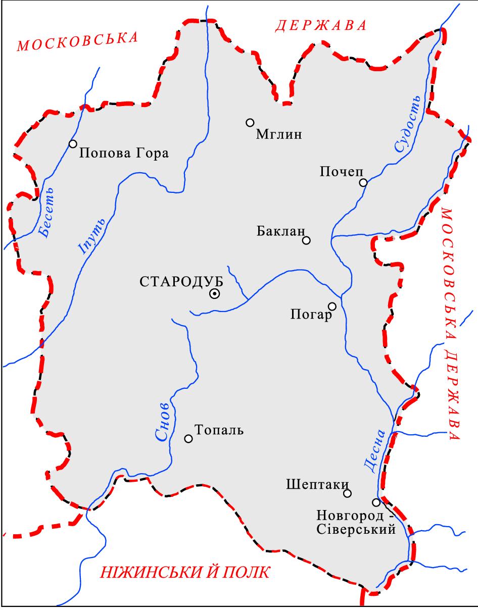 Погар карта города