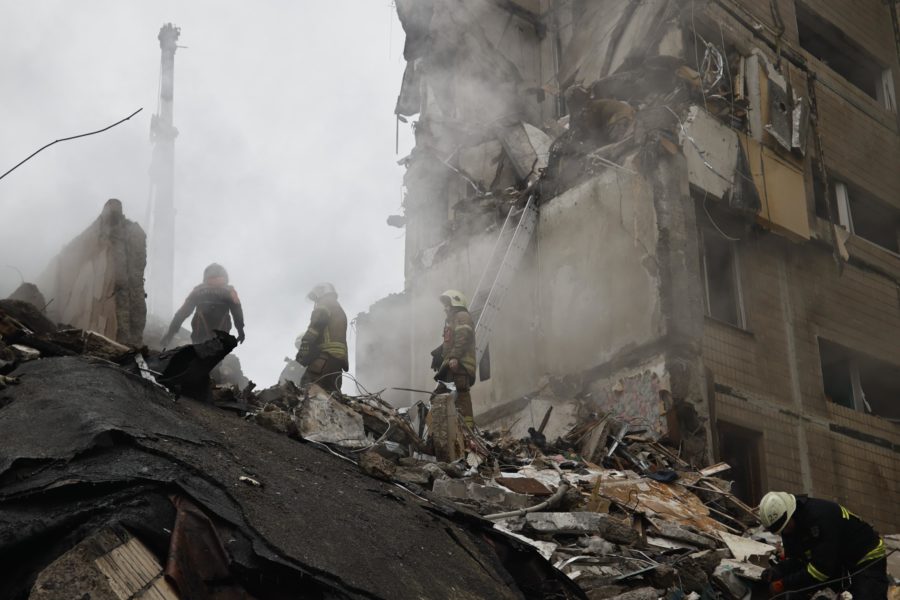 руйнування будинку в м. Дніпро - ракетний удар 14-01-2023 -ДСНС 15-01_4