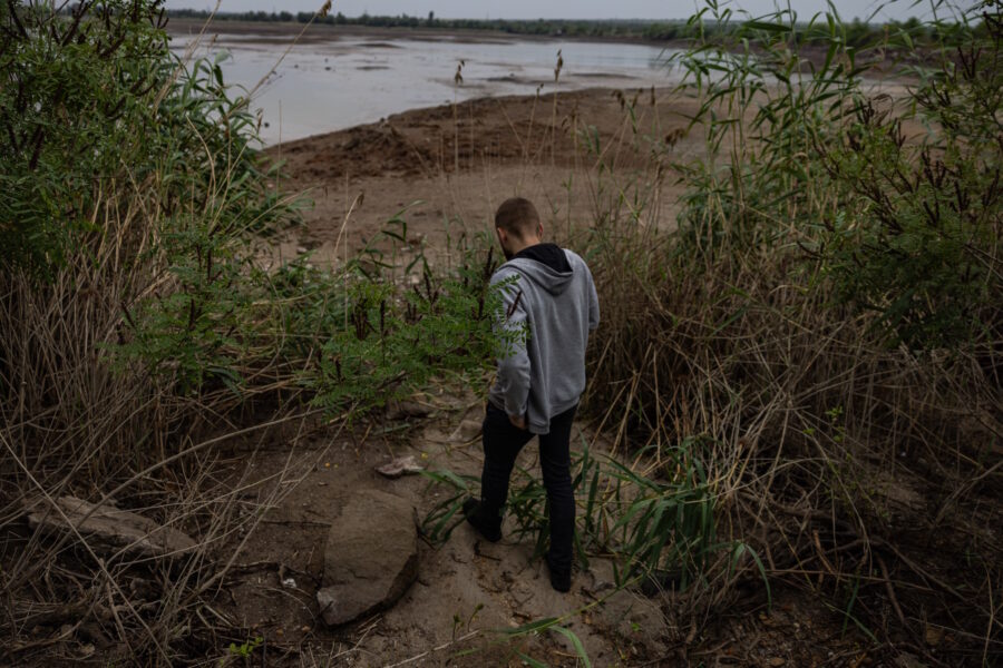 зміліле Каховське водосховище після підриву ГЕС біля села Мар'янське (8)
