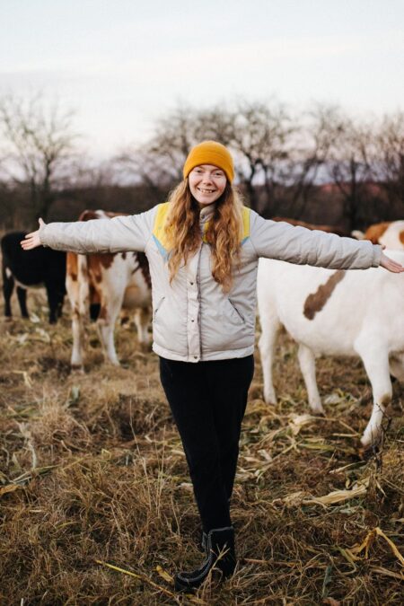 Анна Нечепорук та її ферма. Фото з блогу cows.mom