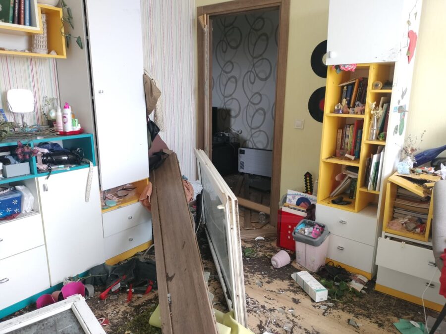 будинок - квартира Марини Ткачук - Шевченківський район, Київ - після ракетного обстрілу 23 (9)