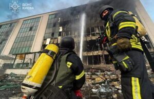 Наслідки удару по Києву 10 червня 2025 року. Фото: ДСНС