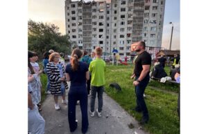 удар по багатоповерхівці у Луцьку 6 червня 2025 року. Фото: ТГ Ігоря Поліщука
