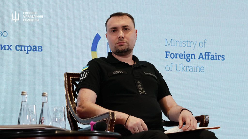 Керівник ГУР МОУ Кирило Буданов під час виступу на панельній дискусії під час щорічної наради послів України “Розвідка, безпека, дипломатія: спільна стратегія перемоги”