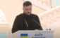 Президент України Володимир Зеленський під час спільної пресконференції з прем'єр-міністром Канади Марком Карні у Києві 24 серпня 2025 року