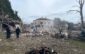 Наслідки удару російських військ по с. Лапаївка Львівської області 5 жовтня 2025 року, внаслідок якого загинули двоє людей. Фото: ТГ Андрія Садового