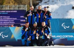 Українські біатлоністи на зимовій Паралімпіаді-2026. Фото: ФБ Міністерства молоді та спорту України
