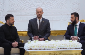 Президент України Володимир Зеленський зустрівся у Дамаску з президентом Сирії Ахмедом аш-Шараа