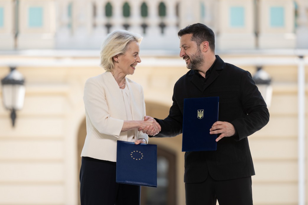 Президентка Єврокомісії Урсула фон дер Ляєн і президент України Володимир Зеленський. Фото: сайт президента